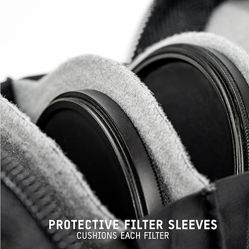WANDRD Lens Filter Case - Store 4 Filters in Your Camera Backpack or Camera Case, Protect Photography Accessories from Scratches, Dust & Impact (Wasatch Green) - Image 3
