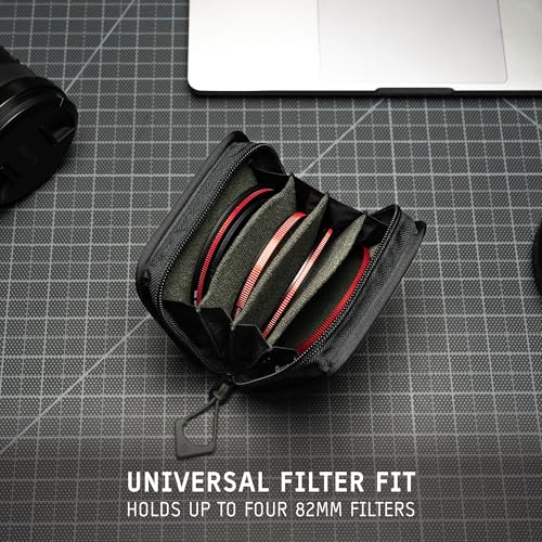 WANDRD Lens Filter Case - Store 4 Filters in Your Camera Backpack or Camera Case, Protect Photography Accessories from Scratches, Dust & Impact (Wasatch Green) - Image 4