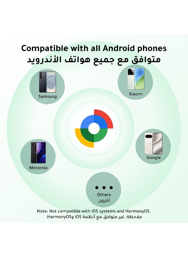 يو جرين Fine Track G Android Only 1P Smart Tag GPS Tracker Bluetooth Tracker for Android Rechargeable Tag LED Indicator Beep Sound Portable, Easy Operate, for Keys, Wallets, Bags, Luggage, Pet, Travel - Image 4