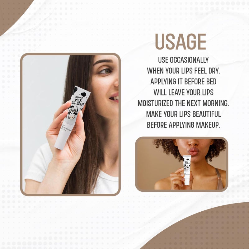 Esfolio Pure Skin Coconut Milk Lip Balm â€“ Moisturizing and Nourishing Lip Care â€“ Softens and Protects Dry, Chapped Lips â€“ Long-Lasting Hydration with Coconut Extract - Image 4