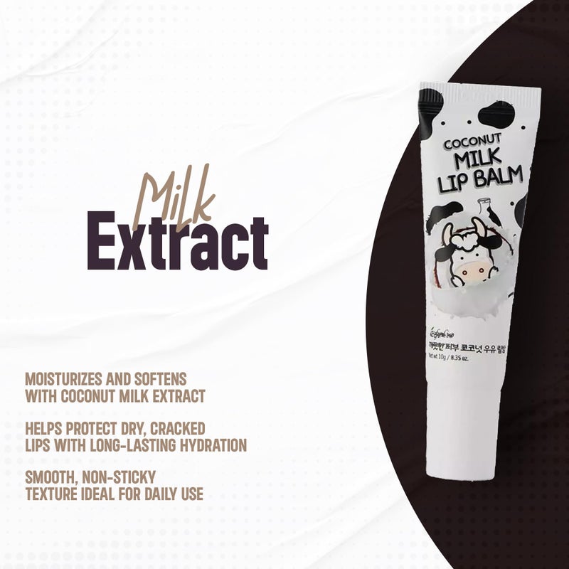 Esfolio Pure Skin Coconut Milk Lip Balm â€“ Moisturizing and Nourishing Lip Care â€“ Softens and Protects Dry, Chapped Lips â€“ Long-Lasting Hydration with Coconut Extract - Image 2