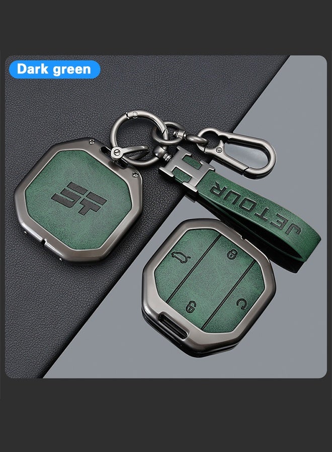 حافظة مفاتيح من جلد الزنك والزنك لسيارة شيري جيتور ترافيلر 2025، جيتور T2 T1، غطاء كامل، سلسلة مفاتيح، ملحقات داخلية - Image 5