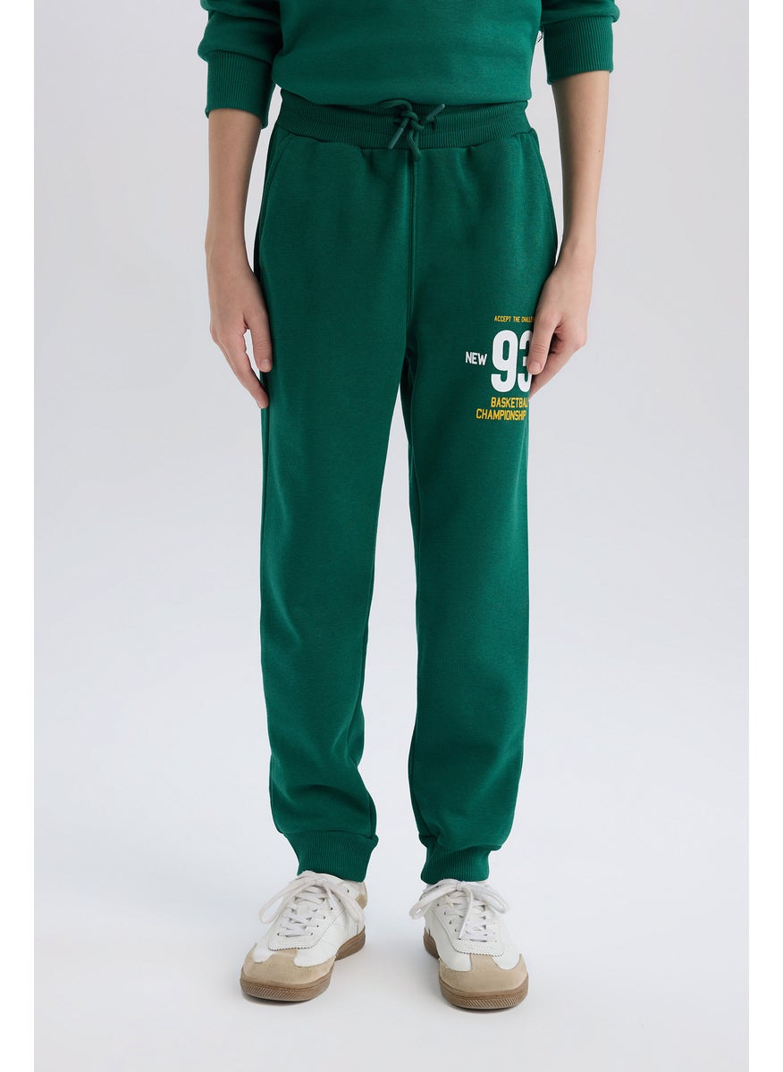 DeFacto - Boy Printed Waist Tie Elastic Leg Pocket Jogger Sweatpants - Image 1
