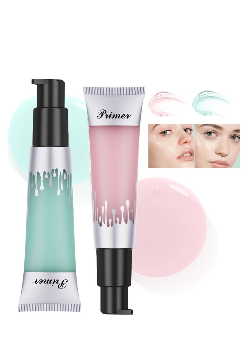 KASTWAVE 2Pcs Primer for Face Foundation, Hydrating Face Primer, Primer Face Makeup, Makeup Primer, Gel Long-Wear Primer Foundation Face Moisturizes Makeup for Smoothing Skin, Gripping Makeup - Image 1