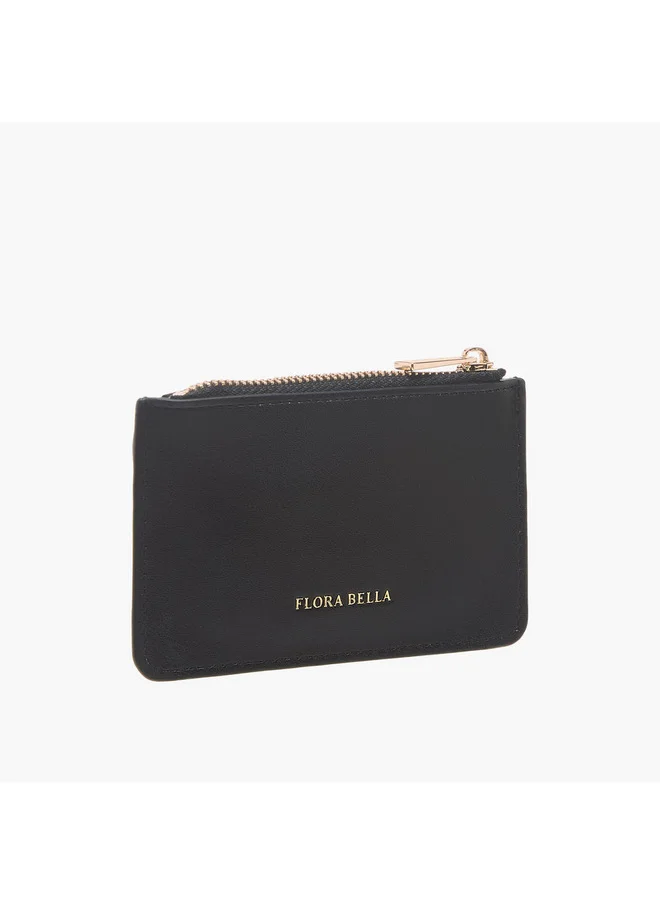 Flora Bella By Shoexpress Women Solid Wallet with Zip Closure