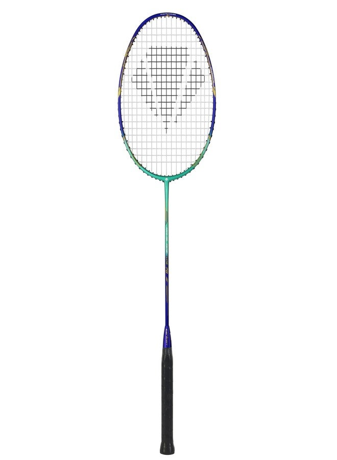 Carlton Airblade M24 Graphite Badminton Racket with Full Cover (Strung) - Lightweight Graphite Frame - Includes Badminton Racket with Cover - Pack of 1 (Green) - Image 1