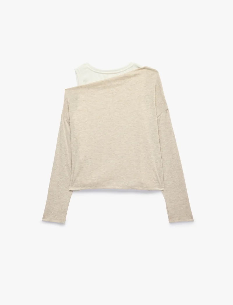 كوتون Long Sleeve T-Shirt