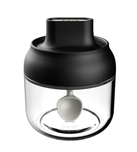 Potency Sugar Container, Salt Container/Cook Spice Jar, Integrated Spoon and Cover, One Hand Operation, Sealed and Moisture-proof, Lasting, Scientifically Control, Suitable for Various Powders (1 Pcs) - Image 1