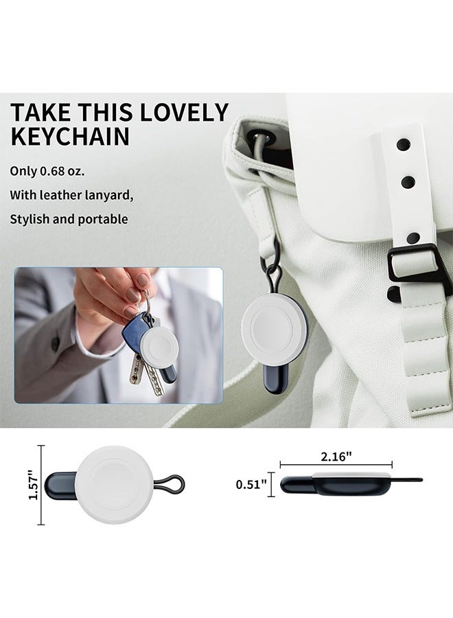 شاحن USB-C قابل للتوصيل ل Apple Watch ، شحن مغناطيسي لاسلكي محمول سريع متوافق مع Apple iWatch Ultra / Series 8/7/6/5/4/3 / SE شاحن Travel Pod ، شاحن سفر لاسلكي سلسلة المفاتيح - Image 4