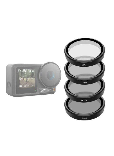 DJI Osmo Action 3 Action 4 Action 5 Pro CPL/ND8/ND16/ND32 Filter Set