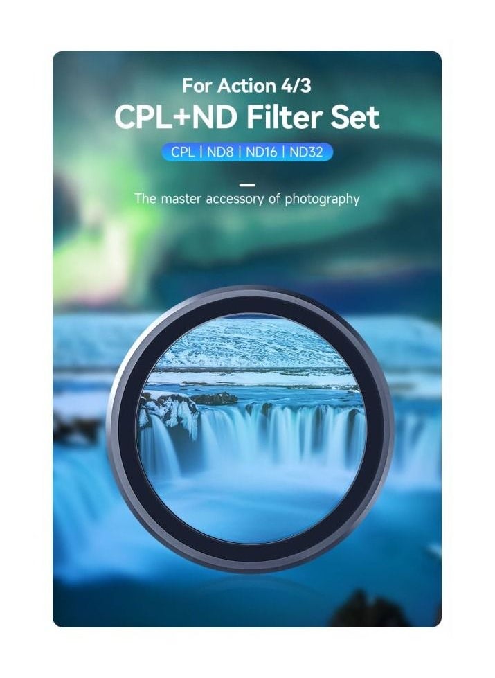DJI Osmo Action 3 Action 4 Action 5 Pro CPL/ND8/ND16/ND32 Filter Set