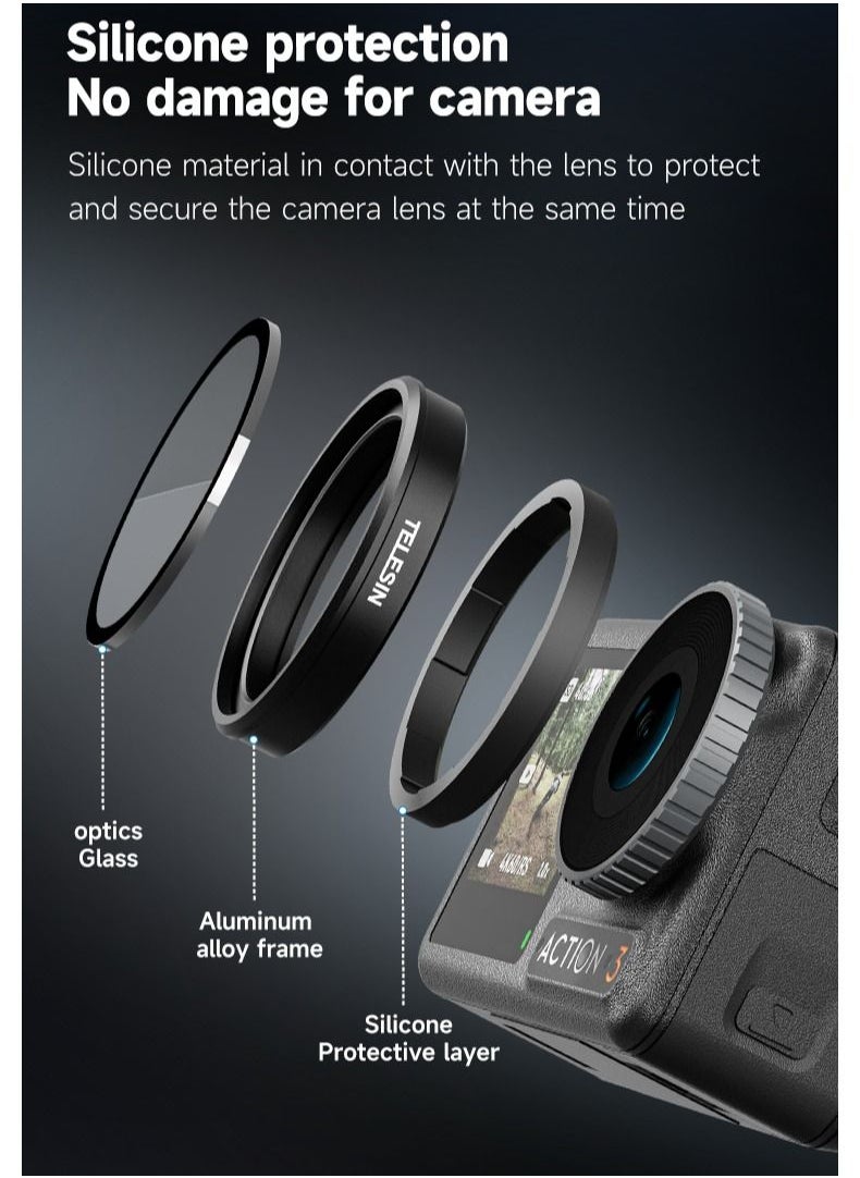 DJI Osmo Action 3 Action 4 Action 5 Pro CPL/ND8/ND16/ND32 Filter Set