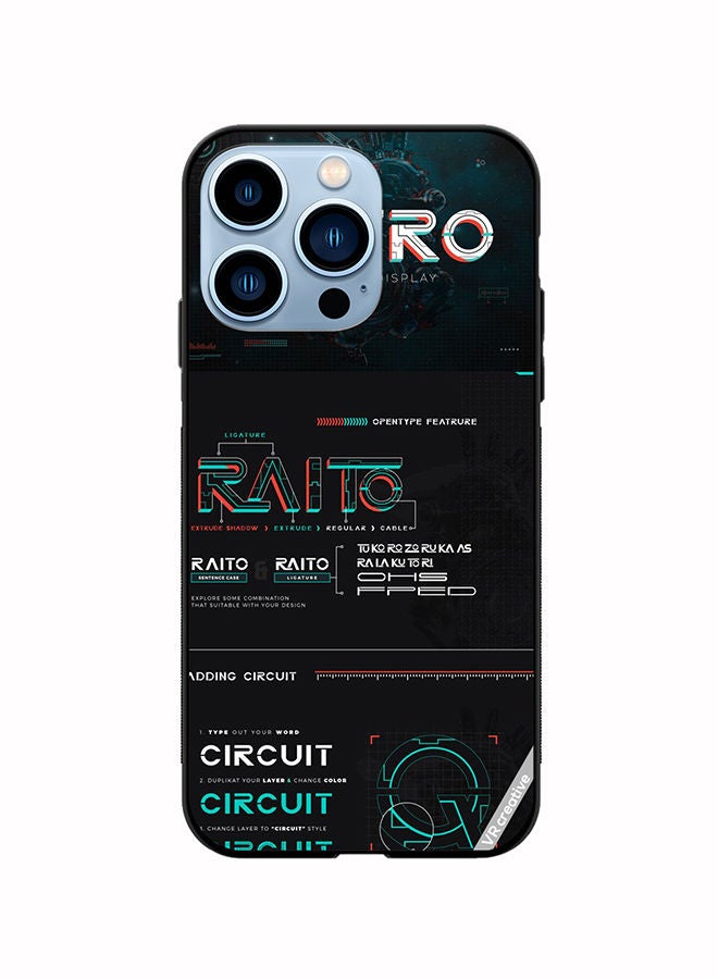 VR CREATIVE غطاء حماية لجهاز آبل آيفون 14 برو ماكس بتصميم متعدد الألوان - Image 1