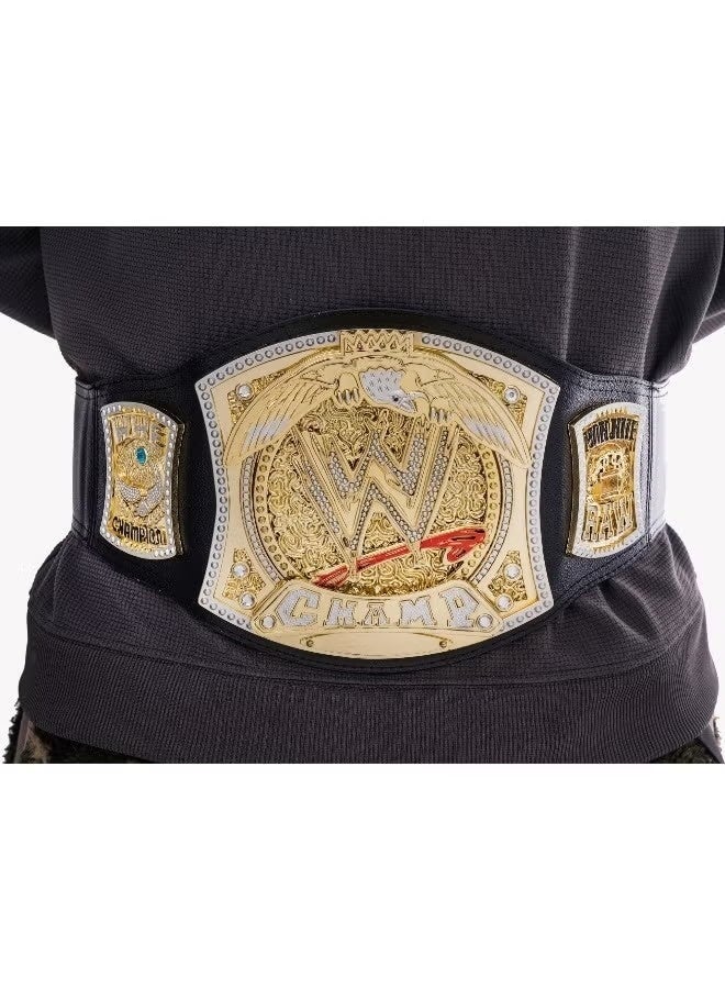 حزام بطولة المصارعة الدوار، حزام بطولة WWE، حزام بلاستيكي للفائز، حزام متعدد الألوان للأطفال - Image 3