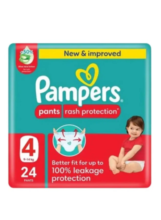 Pampers 4 Rash Protection Pants 24s