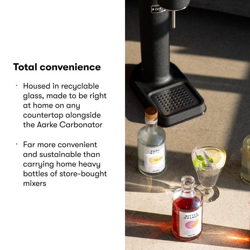 aarke Drink Mixer, Effortless Mixing for Your Home Bar, Crafted Elixir to Complement Your aarke Carbonator, Each Glass Bottle Makes 8 Beverages (Spicy Ginger) - Image 3