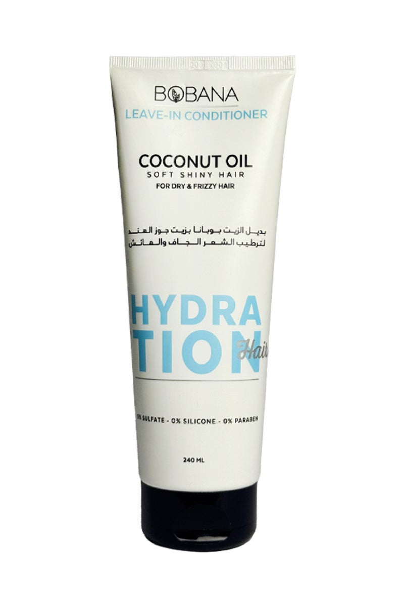 بوبانا ليف ان بديل الزيت بوبانا بزيت جوز الهند، 240 مل