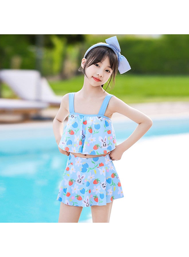 YouYou Children's Two-piece Swimwear For Girls 2025 Hot Spring Swimsuit Cute Baby Princess Dress Swimwear - Image 4