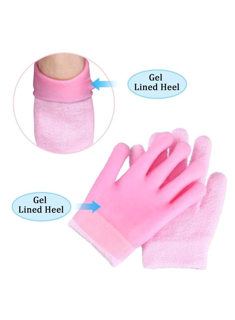 Generic Moisturizing Silicone Gloves and Socks Set for Dry Skin and Cracked Heels - Image 3