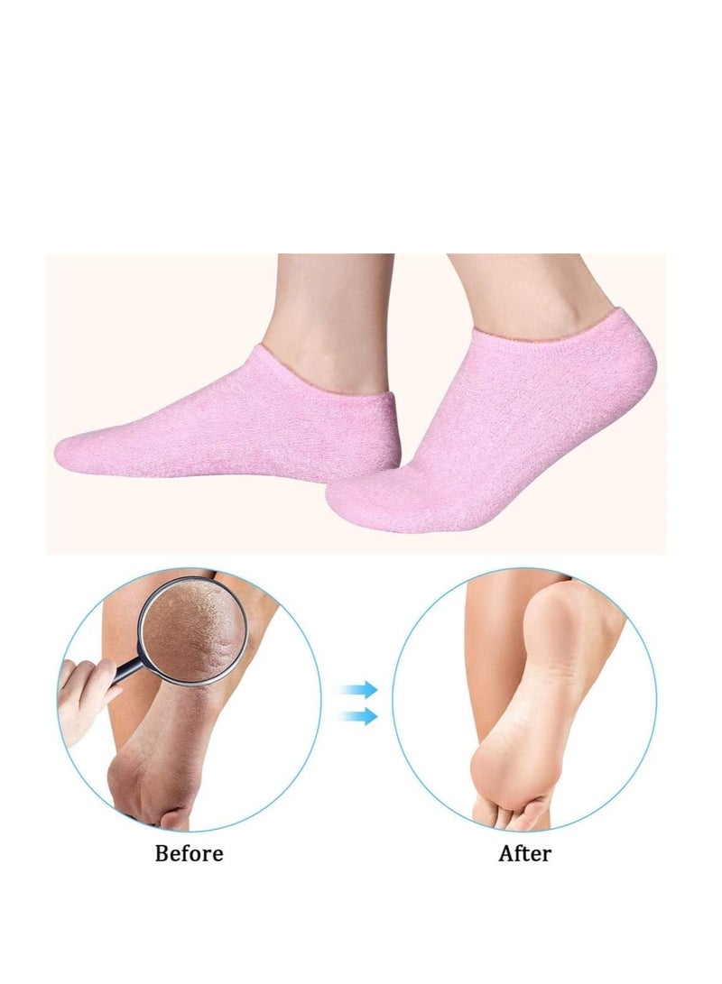 Generic Moisturizing Silicone Gloves and Socks Set for Dry Skin and Cracked Heels - Image 4