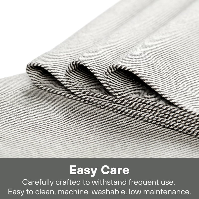 MEEMA Rustic Placemats Set of 4  Recycled Denim  Cotton Placemats Table Setting Placemat for Dinner Table Placemat Set Spring Summer Holiday Table Place Mats Charcoal - Image 3