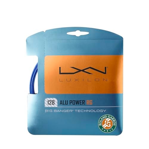 Luxilon Roland-Garros ALU Power 128 Tennis Strings - Set, Blue - Image 1