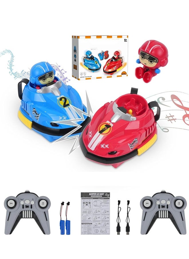 HALAMODO Kids Electric Bumper Car Toy with Music, Lights & Dual Remote Control -Interactive RC Bumper Car with Collision Bouncing Effect - for Children Ages 3+, Boys & Girls, Birthday Gifts & Indoor Play - Image 1