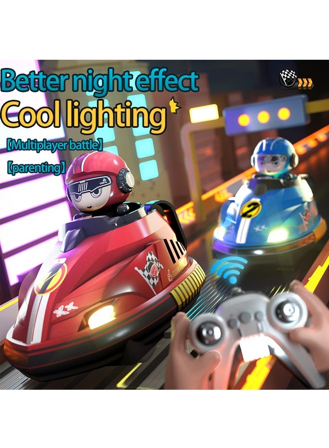 HALAMODO Kids Electric Bumper Car Toy with Music, Lights & Dual Remote Control -Interactive RC Bumper Car with Collision Bouncing Effect - for Children Ages 3+, Boys & Girls, Birthday Gifts & Indoor Play - Image 3