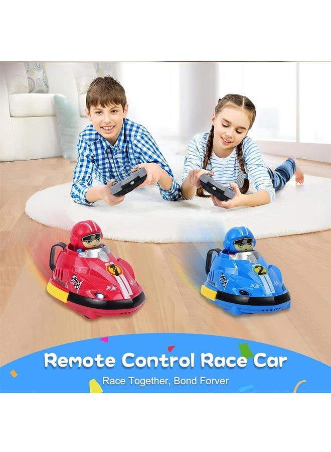 HALAMODO Kids Electric Bumper Car Toy with Music, Lights & Dual Remote Control -Interactive RC Bumper Car with Collision Bouncing Effect - for Children Ages 3+, Boys & Girls, Birthday Gifts & Indoor Play - Image 5