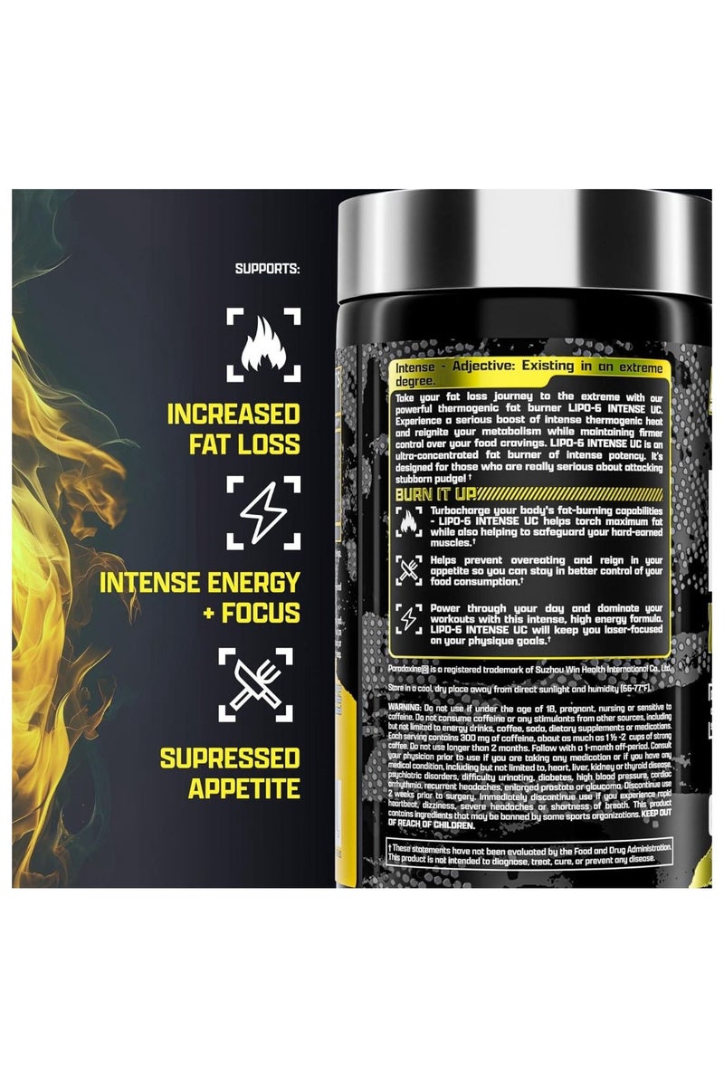 Nutrex Research Lipo 6 Black Intense Ultra Concentrate Supplement - 60 Capsules - Image 4