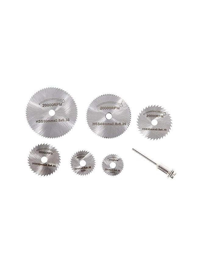 erorex pcs HSS Mini Circular Saw Blades Set with 1/8 inch Straight Shank Mandrel for Dremel Fordom Electrical Grinding Machine Rotary Tool - Image 2