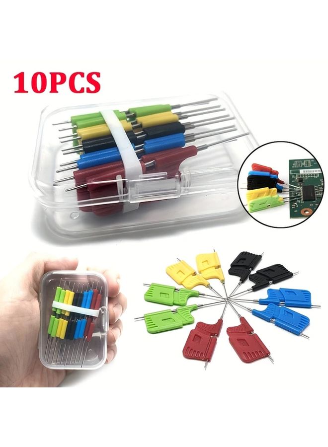10pcs Ultra Small Test Clips Set SMD Gripper IC Hooks Precision Electrical Testing - Image 2