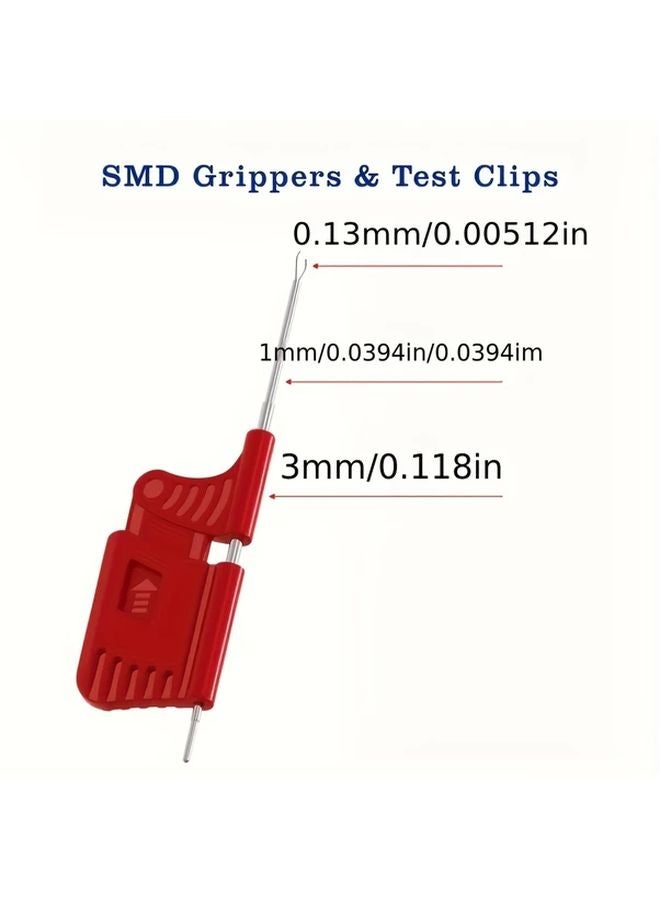 10pcs Ultra Small Test Clips Set SMD Gripper IC Hooks Precision Electrical Testing - Image 3