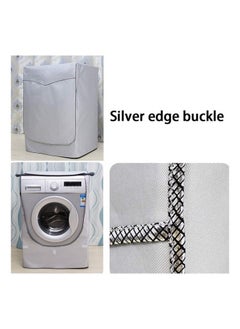 Generic Waterproof Washing Machine Cover Grey Washing machine dust cover Washing machine dust cover depth 51-57cm, capacity 7-7.5 kg  - Image 2