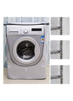 Generic Waterproof Washing Machine Cover Grey Washing machine dust cover Washing machine dust cover depth 51-57cm, capacity 7-7.5 kg  - Image 3