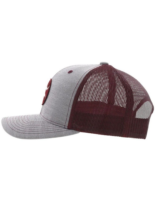 قبعة بيسبول HOOEY للرجال بشعار Cayman Flex-Fit Mesh Back باللون الرمادي مقاس واحد  - Image 2
