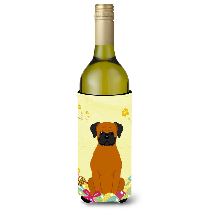 Caroline's Treasures ""Caroline's Treasures BB6115LITERK Easter Eggs Fawn Boxer Wine Bottle Beverage Insulator Hugger  750ml  Multicolor""