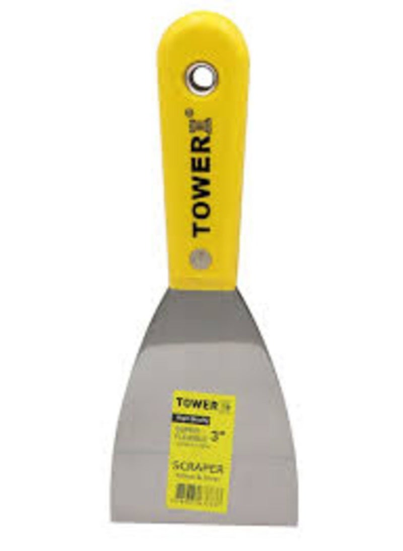 Tower Flexible Joint Knife For Gypsum, Cement, Drywall with Ergonomic Handle, Filler Knife, Paint Removal Scraper, Strong Durable Built for Decorating, Finishing, Plastering, Filling, - Image 3