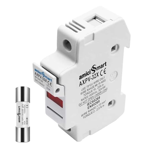 amiciSmart PV Fuse for Solar System Protection DC 1000V (1Pole 30A) - Image 1
