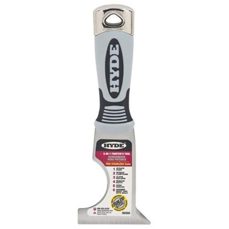 أداة متعددة الاستخدامات 6 في 1 من هايد 06986، 2.5 بوصة، بدون لون