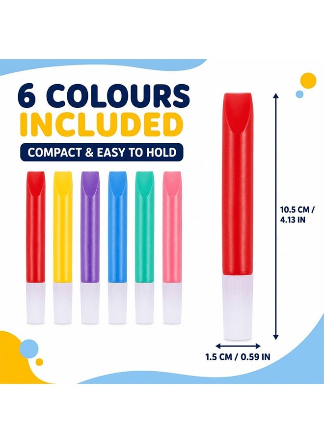 GD 6 Colors Magic Bubble Drawing Pens 3D Popcorn Puffy Paint Pens for Kids - Heat Activated DIY Art Craft Marker Set for Kids Age 5+, Birthday & Party Favors & Classroom Art Use - Image 2