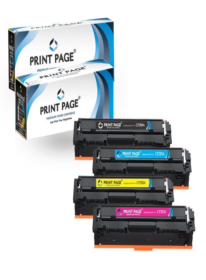 Print Page 131A Toner Cartridge Compatible for Color LJ Pro Printers M251, MFP M276 (131A - 4 Color Combo) - Image 1