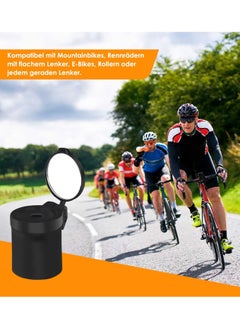 Excefore Bicycle Mirror for Handlebars, Foldable Road bike mirror for Handlebars, Cycle Rear View Mirror, Universal 360° Rotating Mini Handlebar mirror, Cycle Rear View Mirror for Road Bikes  - Image 4