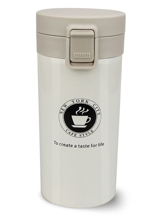 HomarKet Travel Coffee Mug with Splash Proof Sliding Lid, Double Wall Stainless Steel Vacuum Insulated Coffee Mug for Home and Office, Keep Beverages Hot or Cold  - Image 1