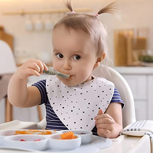 PandaEar 7 Pack Baby Led Weaning Spoons| Silicone Baby Spoons Self Feeding Utensils, Toddler Infant Feeding Spoon First Stage - Image 4