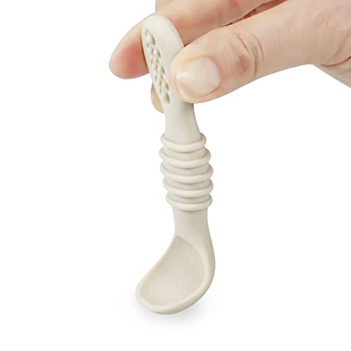 PandaEar 7 Pack Baby Led Weaning Spoons| Silicone Baby Spoons Self Feeding Utensils, Toddler Infant Feeding Spoon First Stage - Image 5