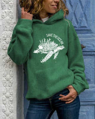 green hooded
