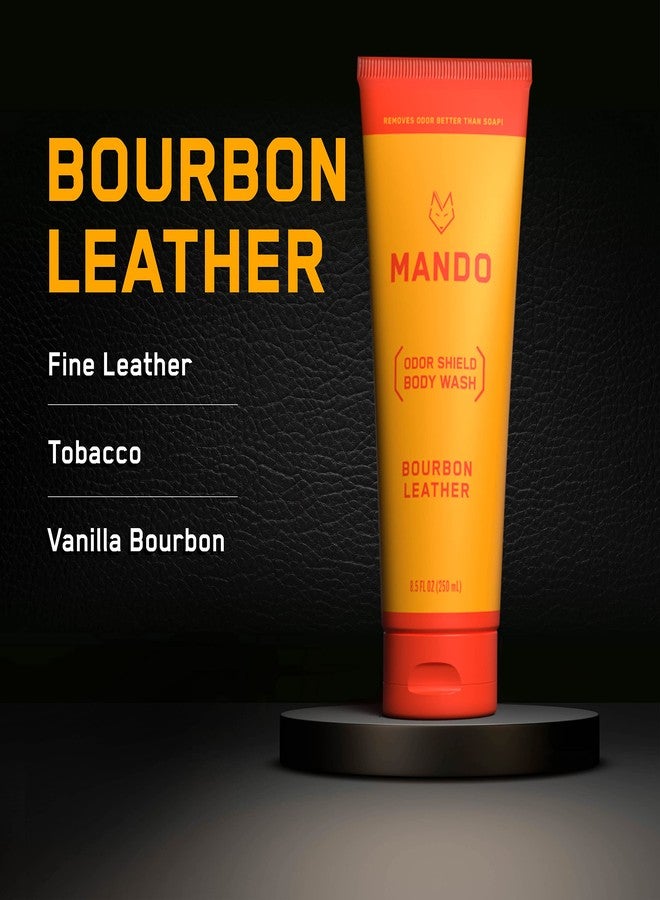 Mando Odor Shield Body Wash - 24 Hour Control - Removes Odor Better than Soap - SLS and Paraben Free, Skin Safe - 8.5 Ounce (Bourbon Leather) - Image 3