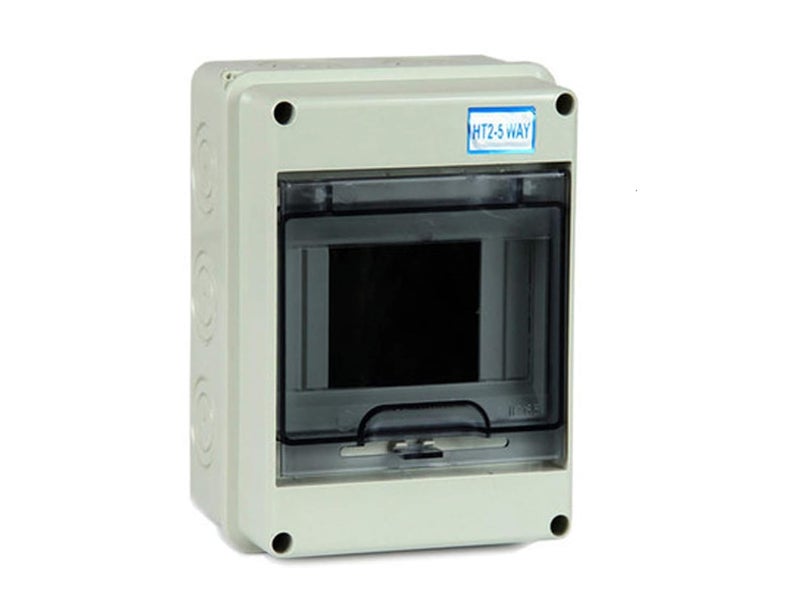 Weatherproof MCB Box 4way PVC Enclosure with Cover Against waterSplash by Valiya  - Image 1