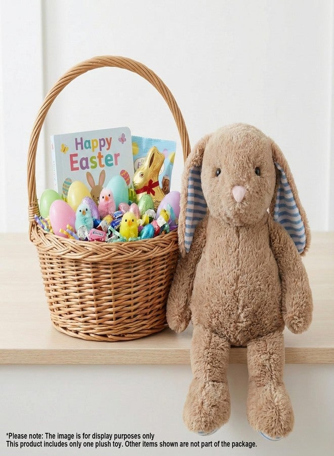 WEIGEDU Easter Bunny Stuffed Animals, Cuddly Rabbit Plush Toy for Kids Boys Girls Birthday Xmas Gift, 11 Inch, Brown - Image 3